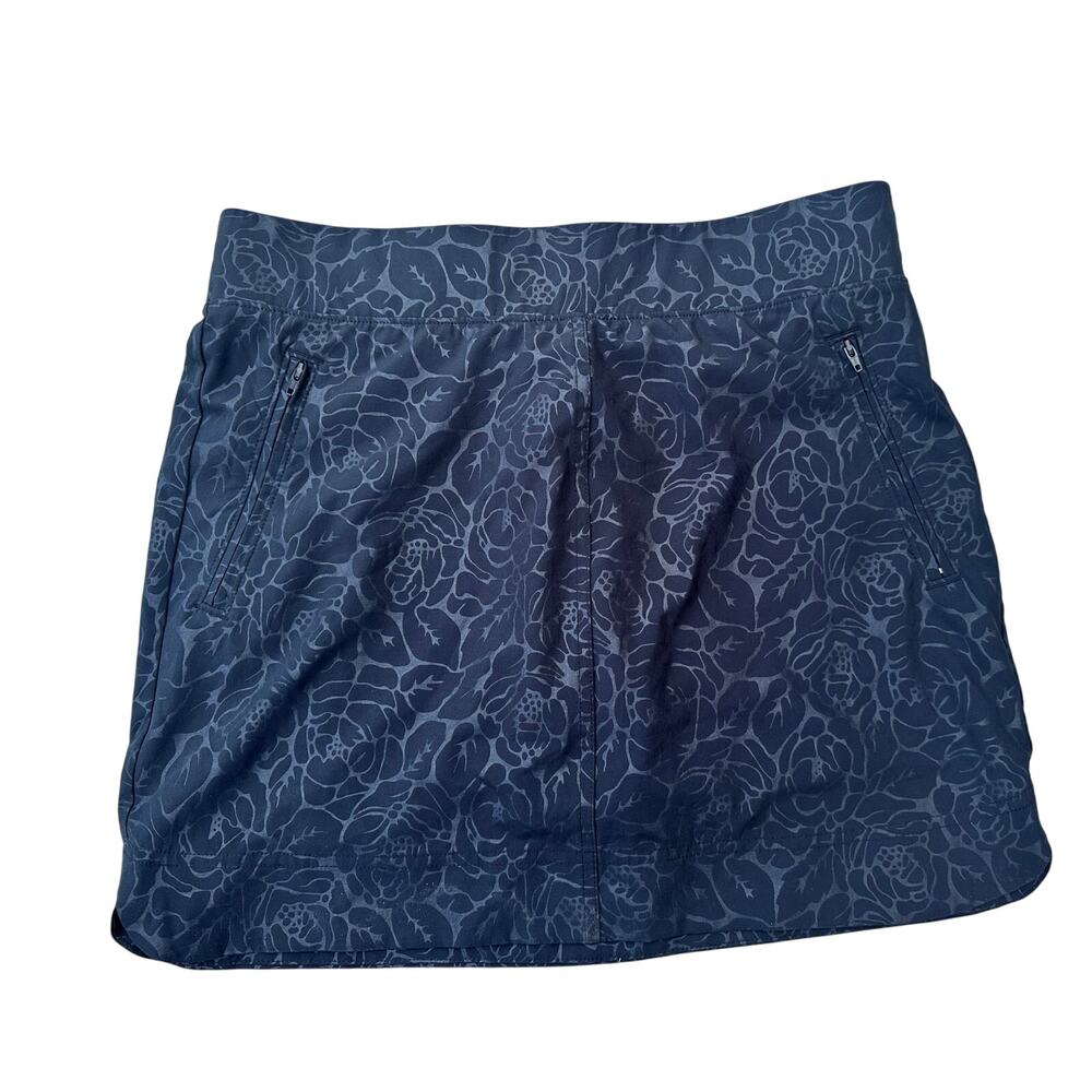 Orvis S workout skirt black floral tennis short lifting workout mini exercise sm